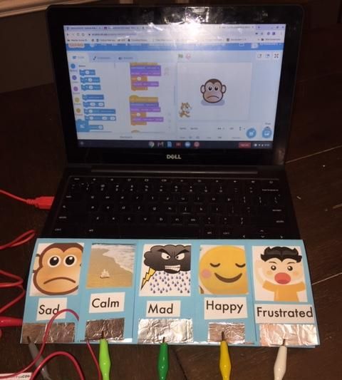 Makey Makey Emotions Communication Board