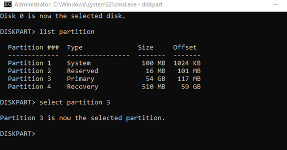 View and Select the Desired Drive Partition