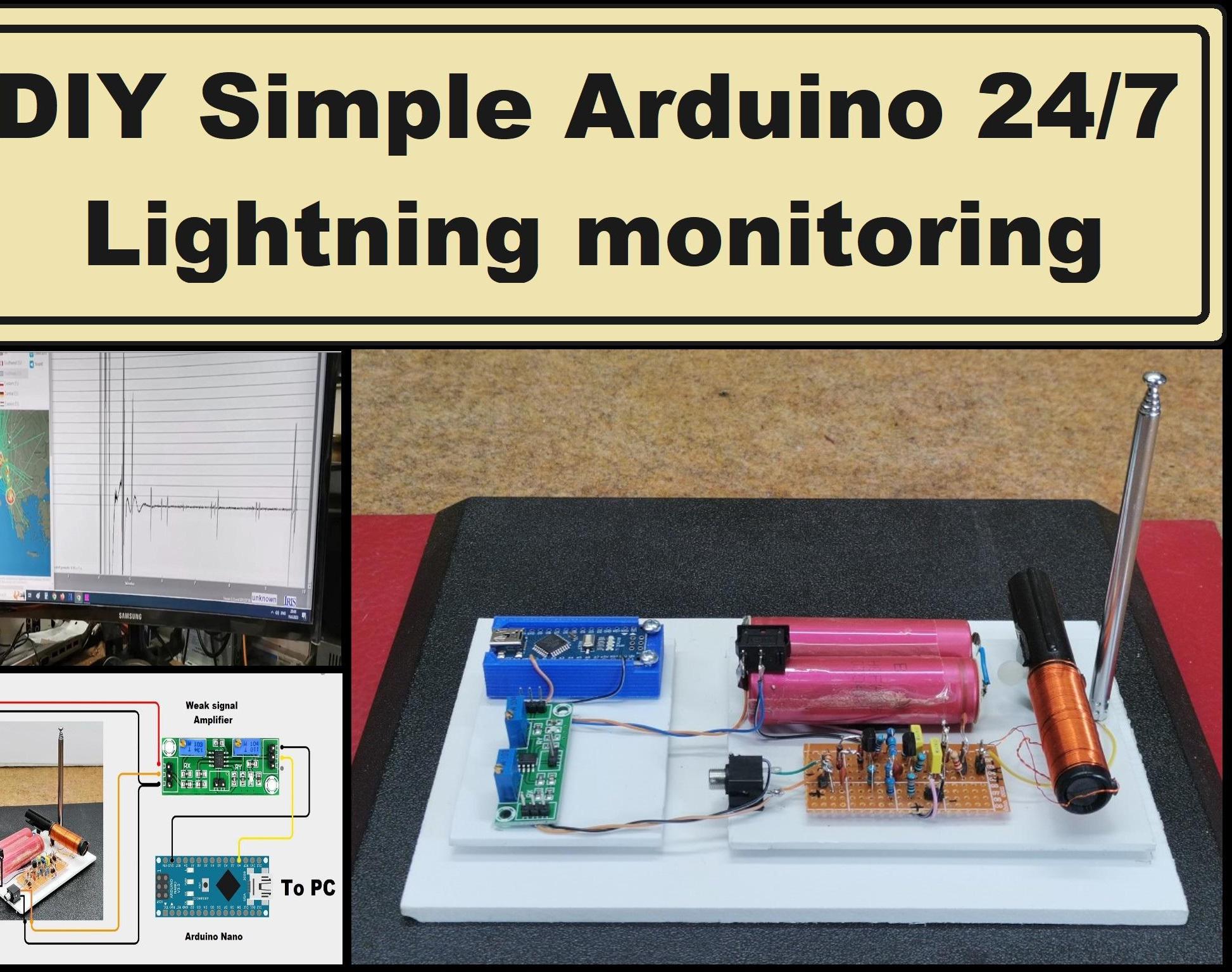 DIY Simple Arduino 24 7 Lightning Monitoring System With Graph and Data ...