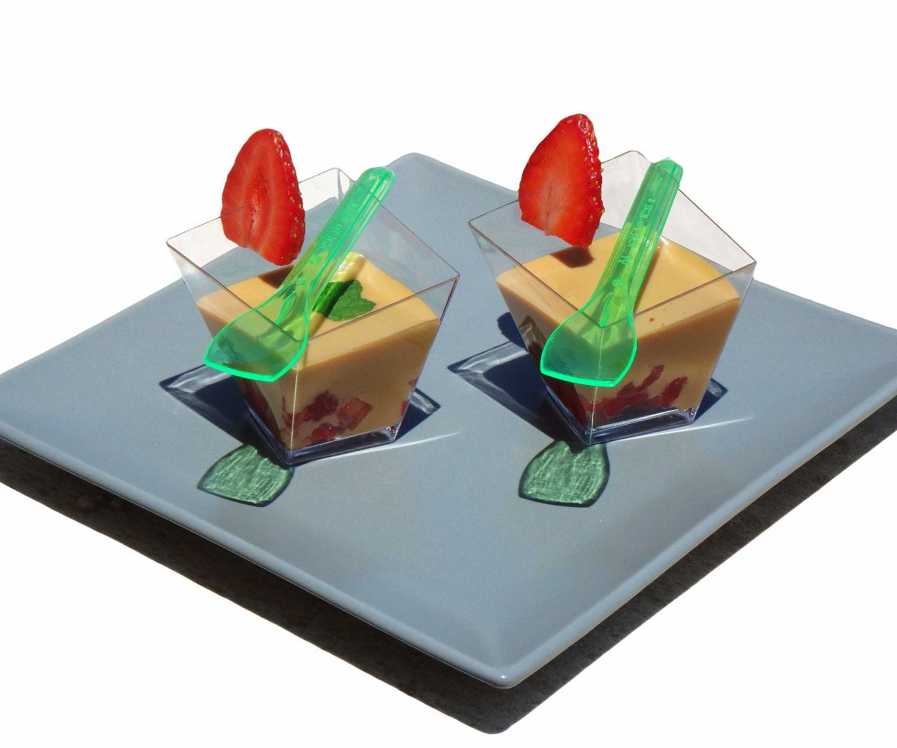  Strawberry Caramel (Dulce De Leche) Dessert Shots