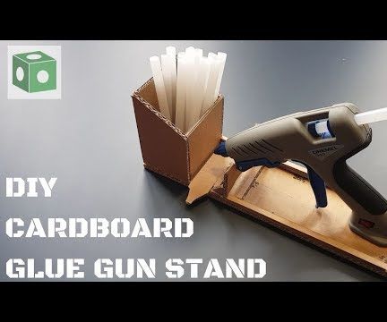 DIY Cardboard Glue Gun Stand
