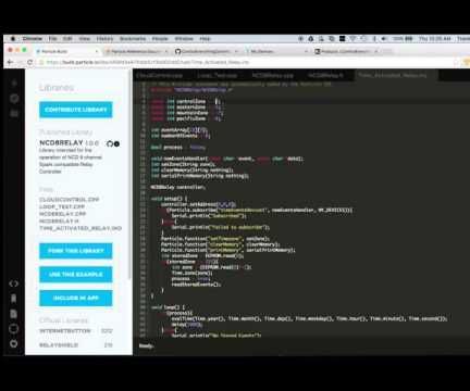 Time Activated 8 Relay Particle Photon Controller
