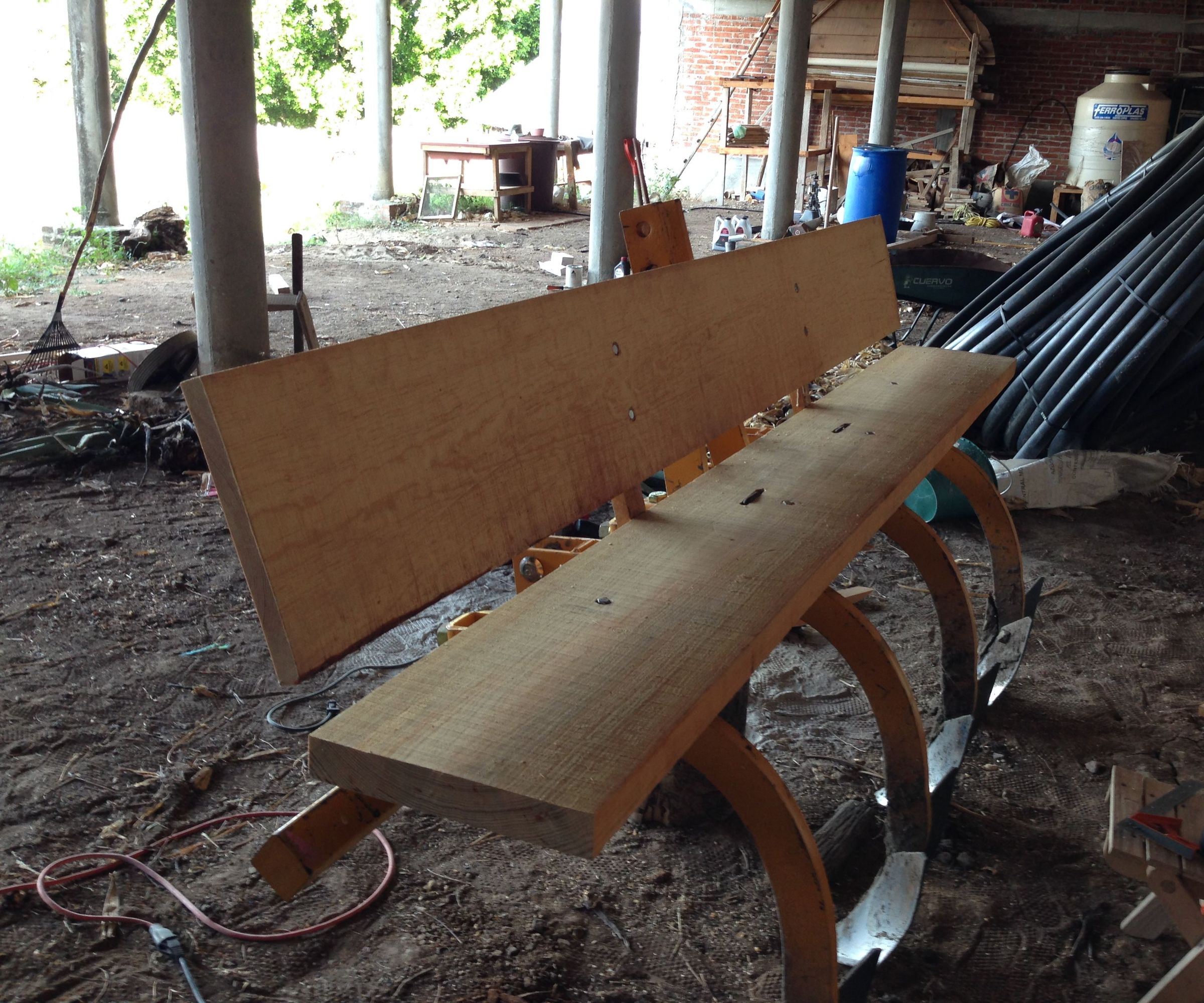 Making a Bench Seat for the Row Maker