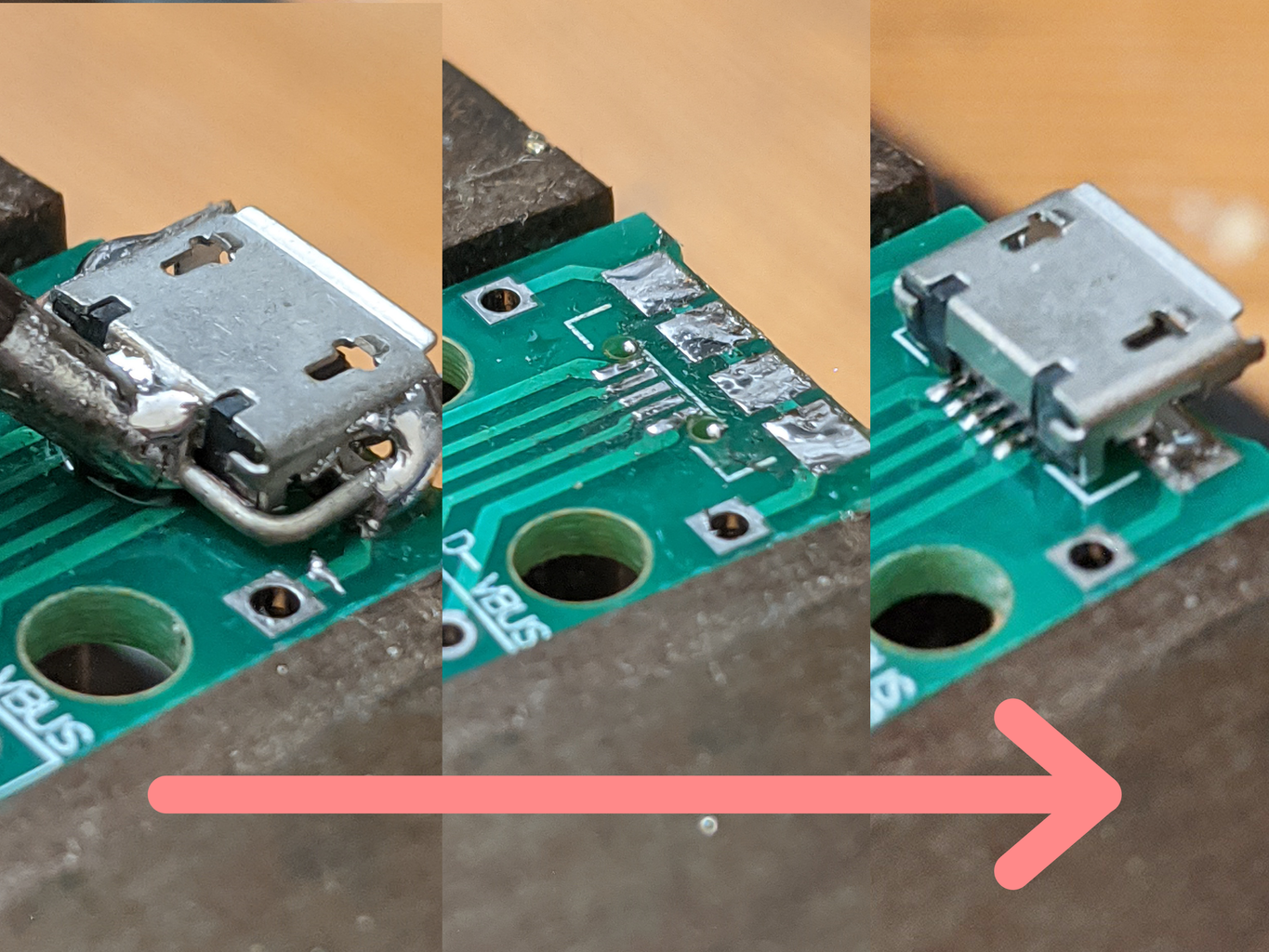 Replace Micro USB Port With Only a Soldering Iron 9 Steps with