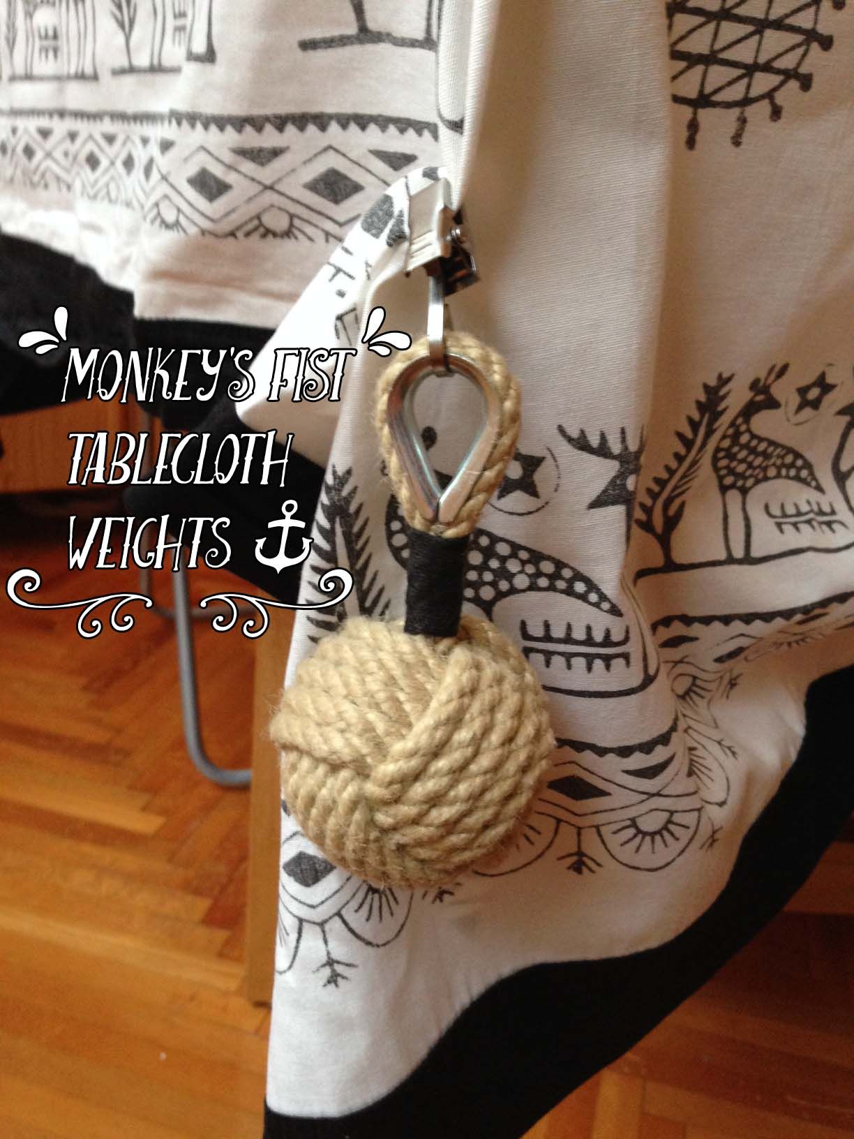 Monkey's Fist Tablecloth Weights : 14 Steps (with Pictures