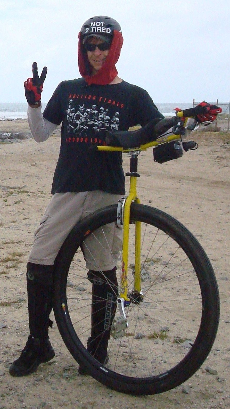 How to Mount a BIG 36" Unicycle!