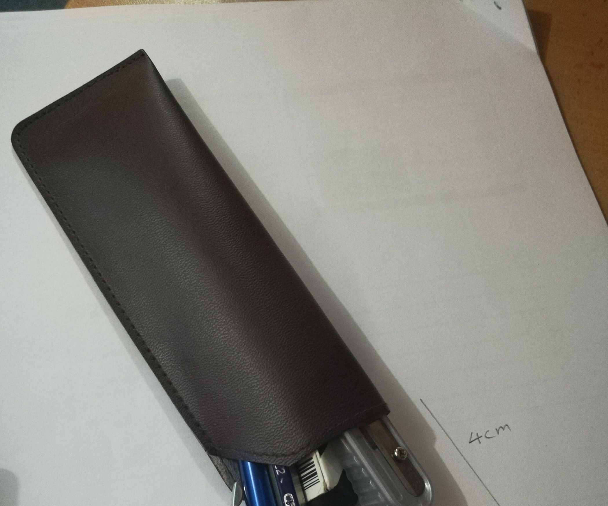 Turn Leather Spectacle Case to a Pencil Case Ruler : 4 Steps ...