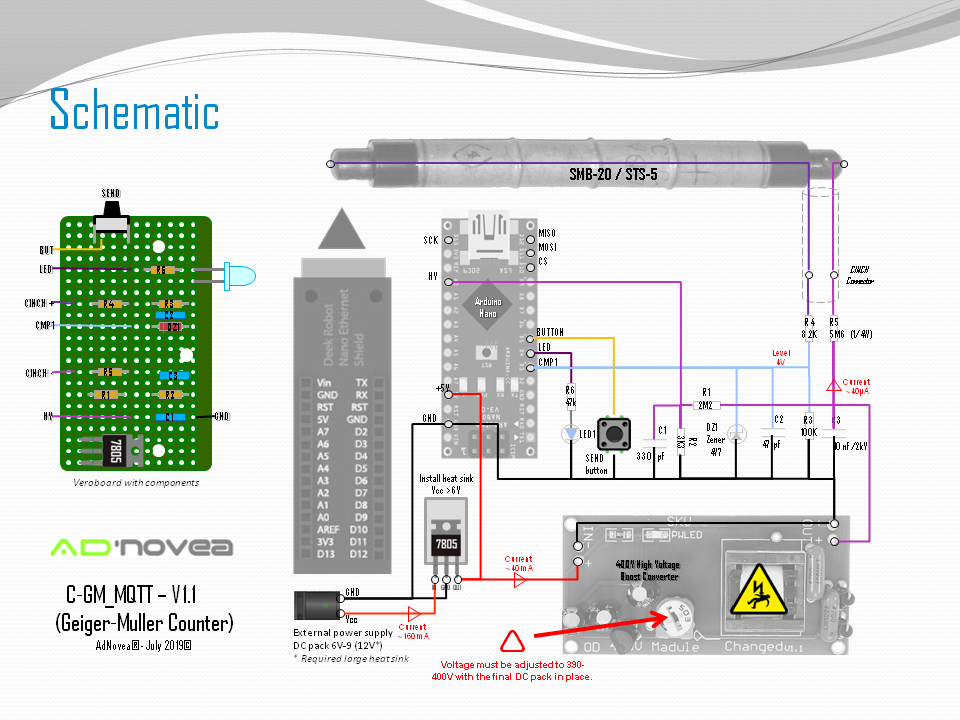 IoT GeigerMuller Counter On Arduino Nano Using MQTT Steps