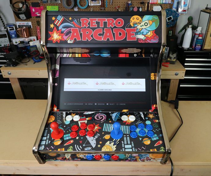 2-Player Bar-Top Retro Arcade