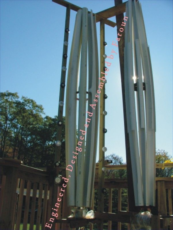 V8-4" Vawt,savonius,vertical Axis,wind Turbine,ametek)