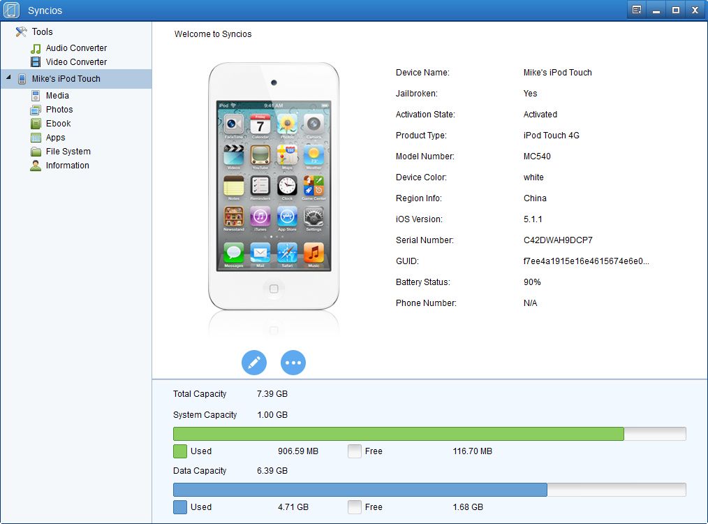 Free IPod Manager - Transfer Files Between IPod/iPhone/iPad and PC