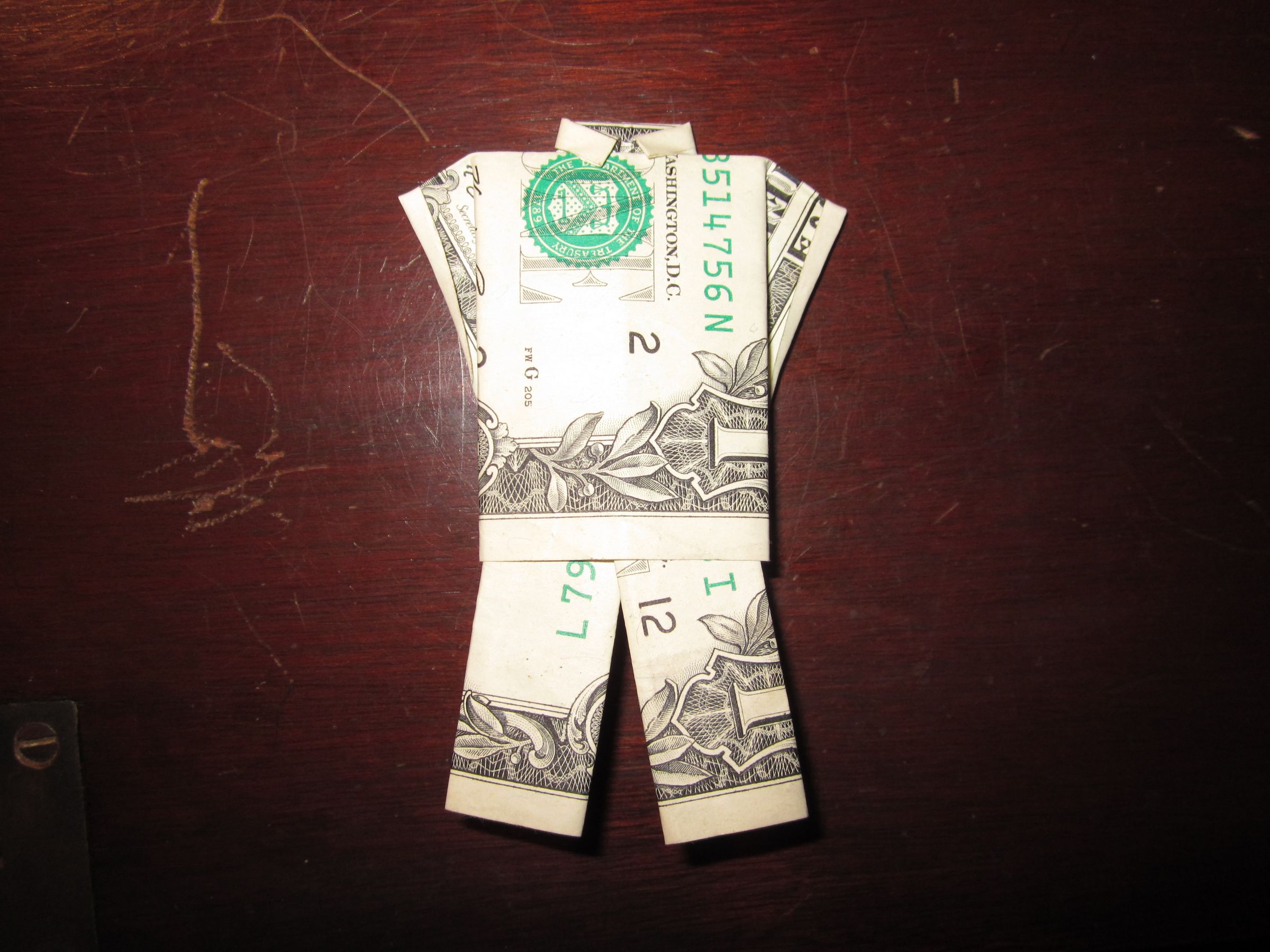 Origami Dollar Shirt (with Cuffs) and Pants Instructables
