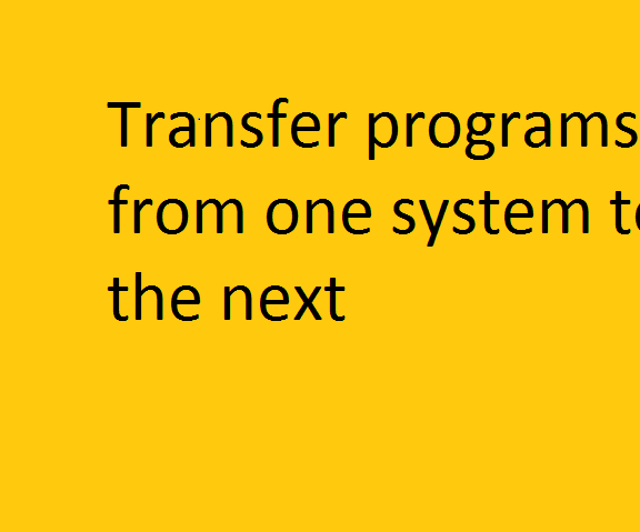 Transfering software