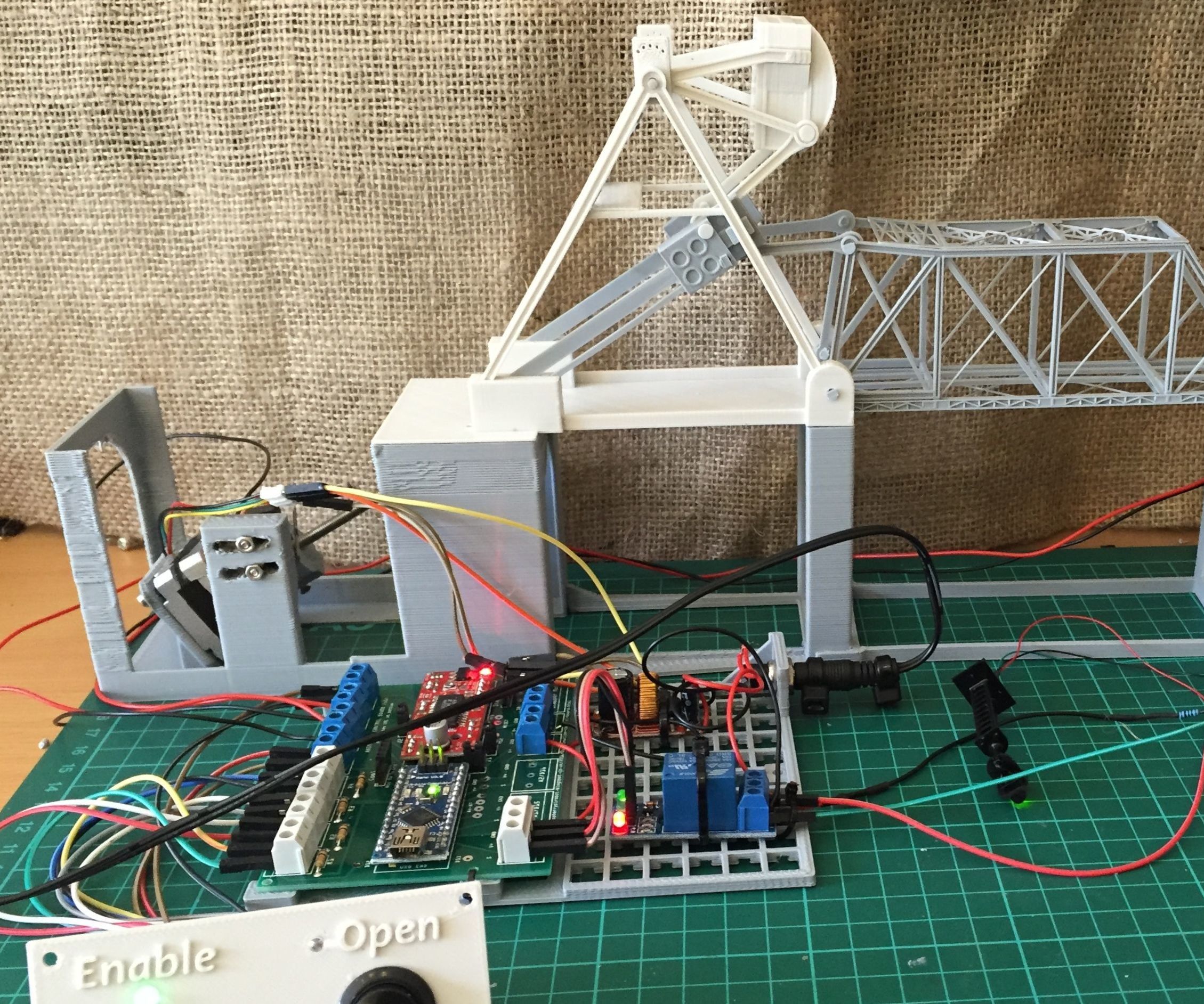 Building a 1:160 (N) Scale Model of a Bascule Style Railroad Draw Bridge