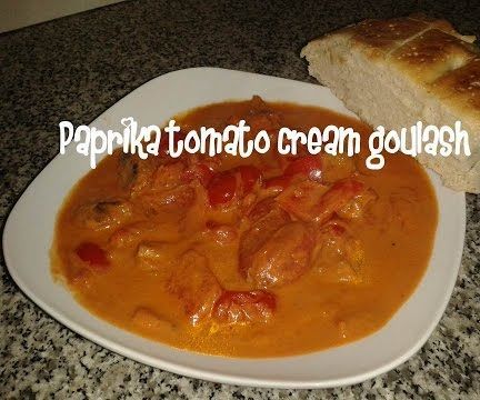 Paprika Tomato Cream Goulash Recipe