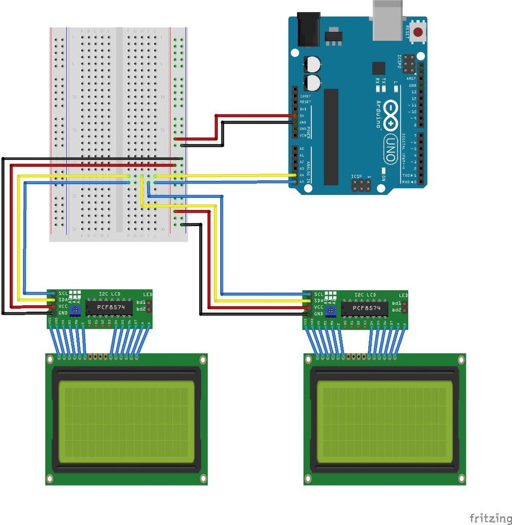 Arduino I2C LCD Driver Library and PackMan - Instructables