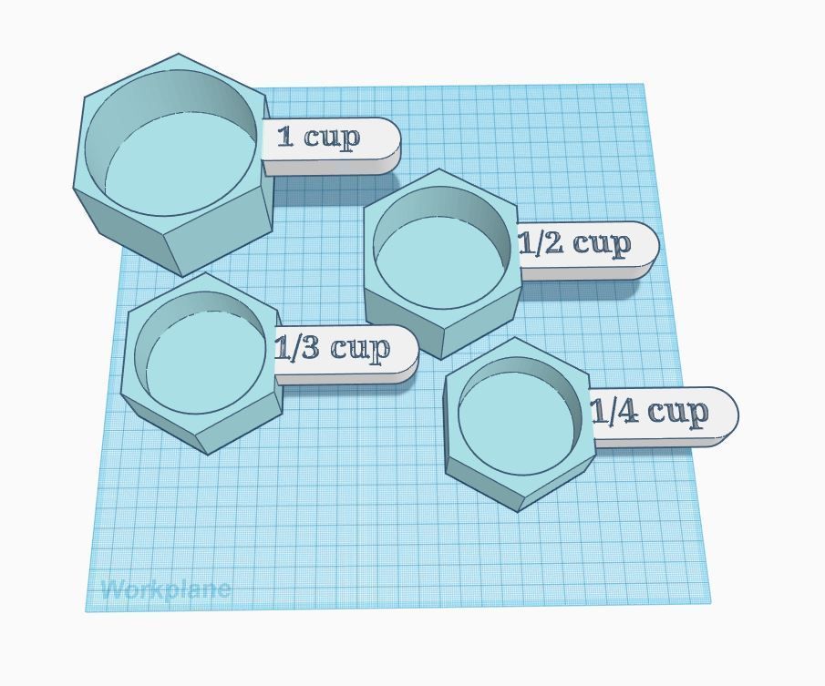 Measuring Cups Using Tinkercad Codeblocks 3 Steps Instructables