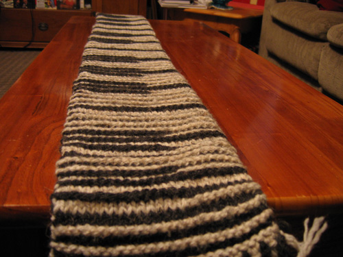 My Shadow Knit Piano Scarf
