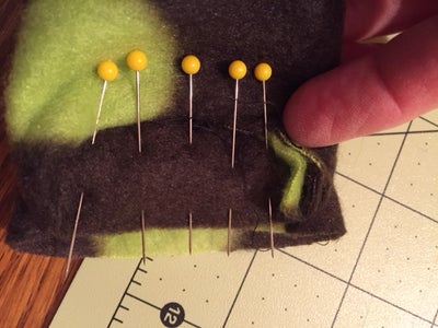 Carefully Sew Ends Together