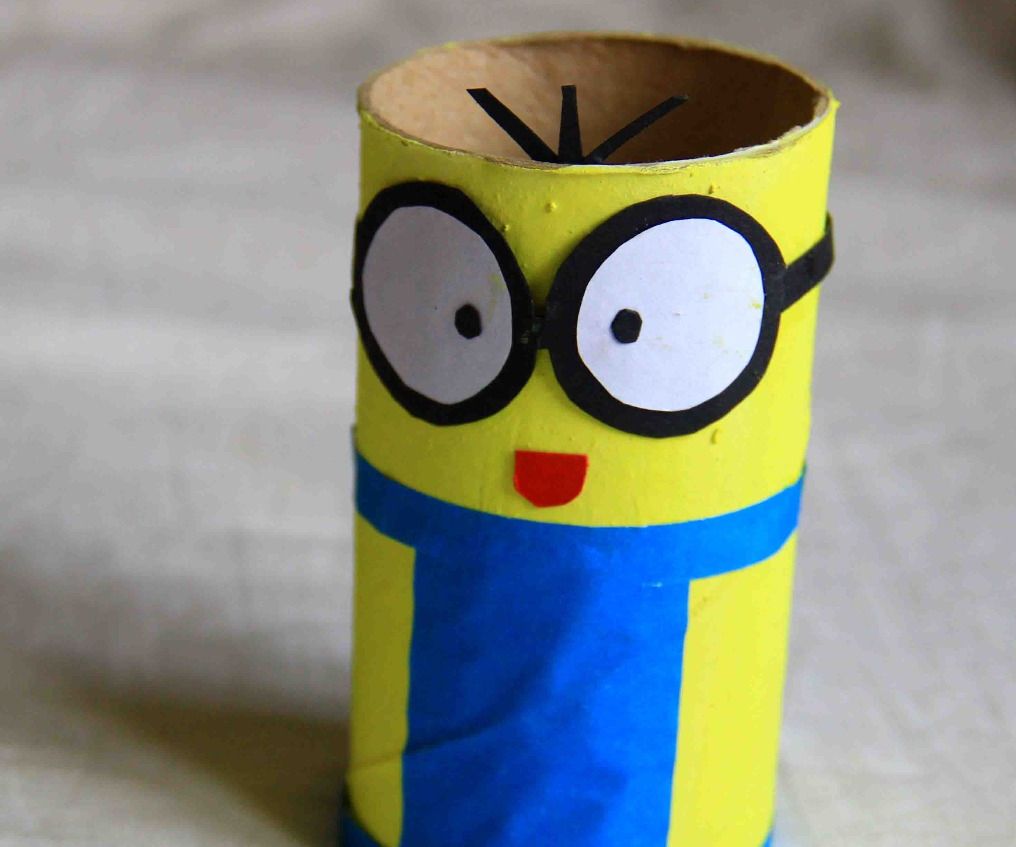 Make a Fun Tissue Roll Minion