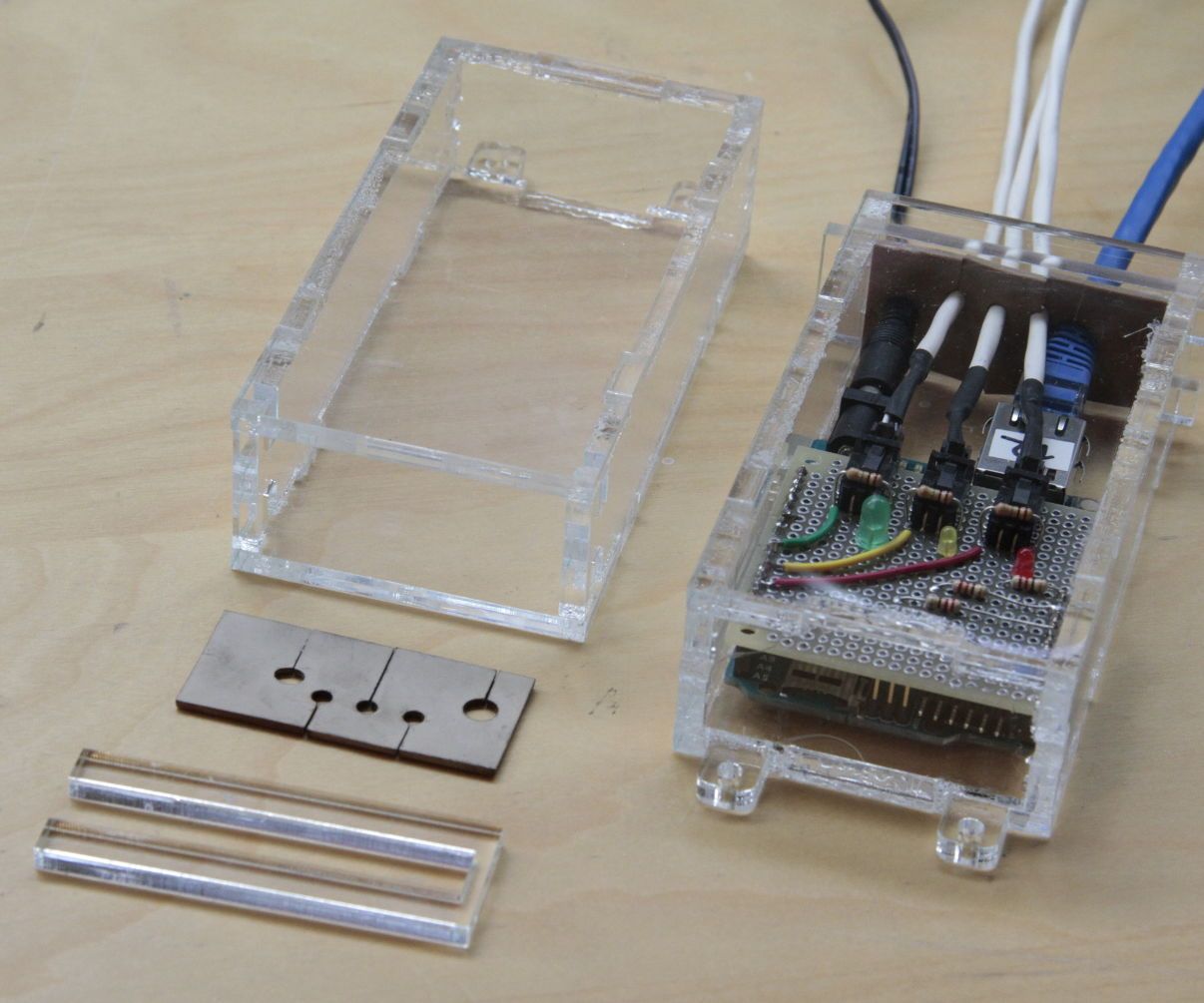 Weatherproof laser-cut Arduino enclosure
