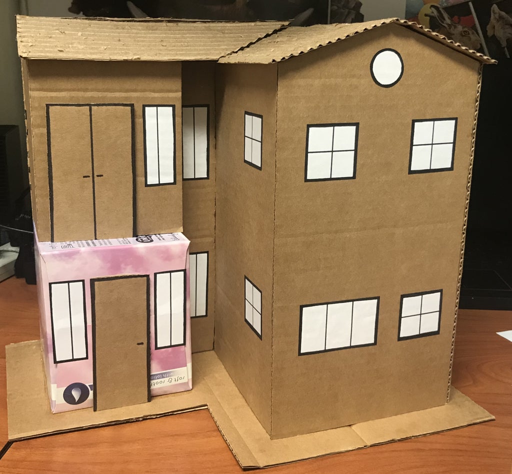 Cardboard House Model Patterns Cardboard House Model Patterns
