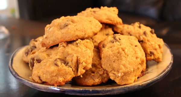 Delicious Gluten-Free/Vegan Pumpkin Chocolate Chip Cookies