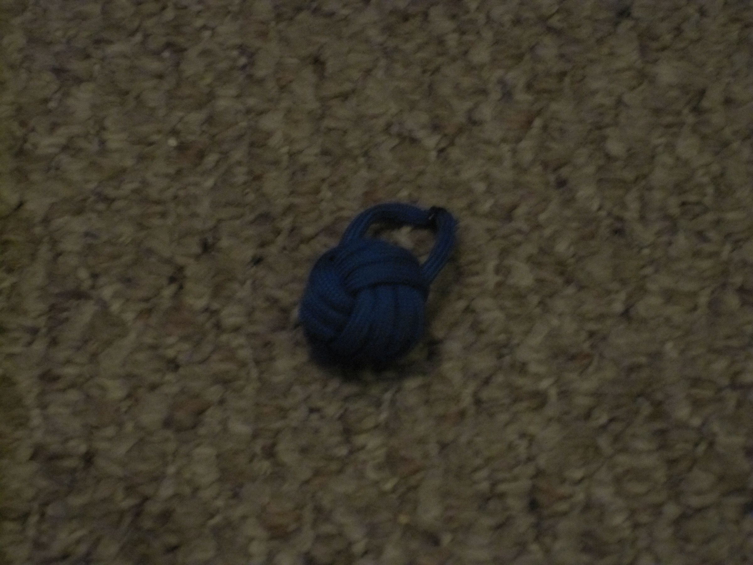 paracord monkey fist keychain