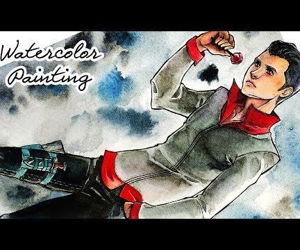 Lollipop Guy ~ Watercolor Painting Process