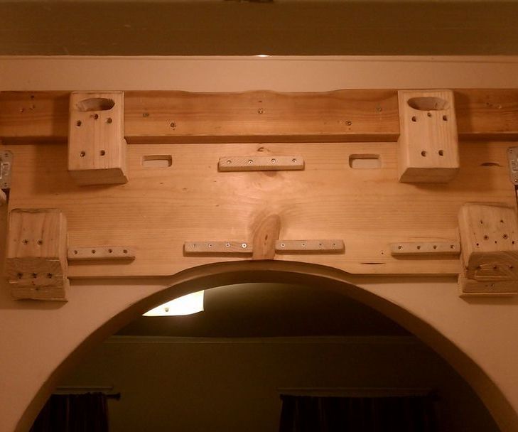 Hangboard and Chin-up Bar