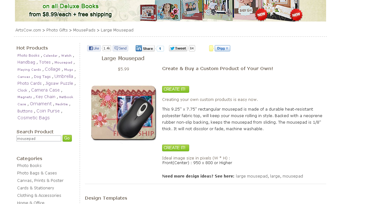 How to Get a Custom Mousepad for 0.99 Dollar