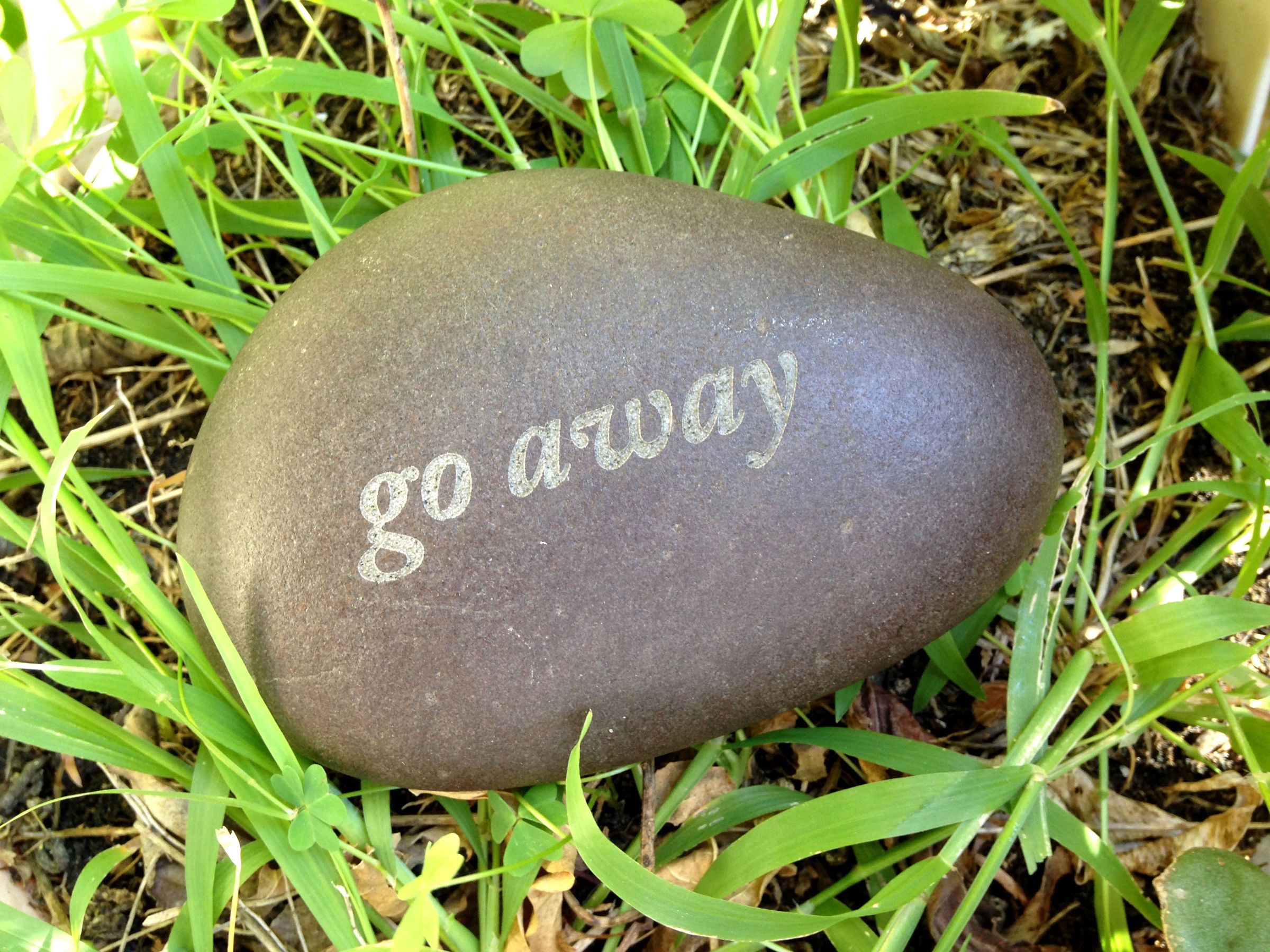 Laser Etched River Rocks & Stones - Inspirational Messages, Mantras, Slogans, & Inuendos