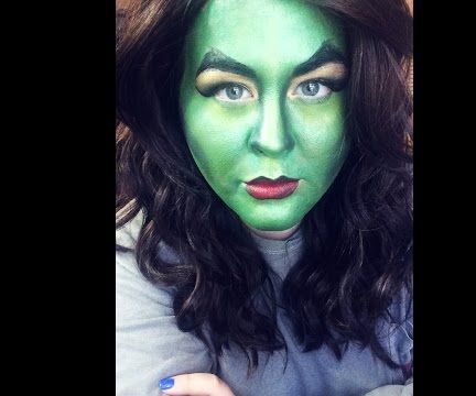 Green Witch Halloween Tutorial