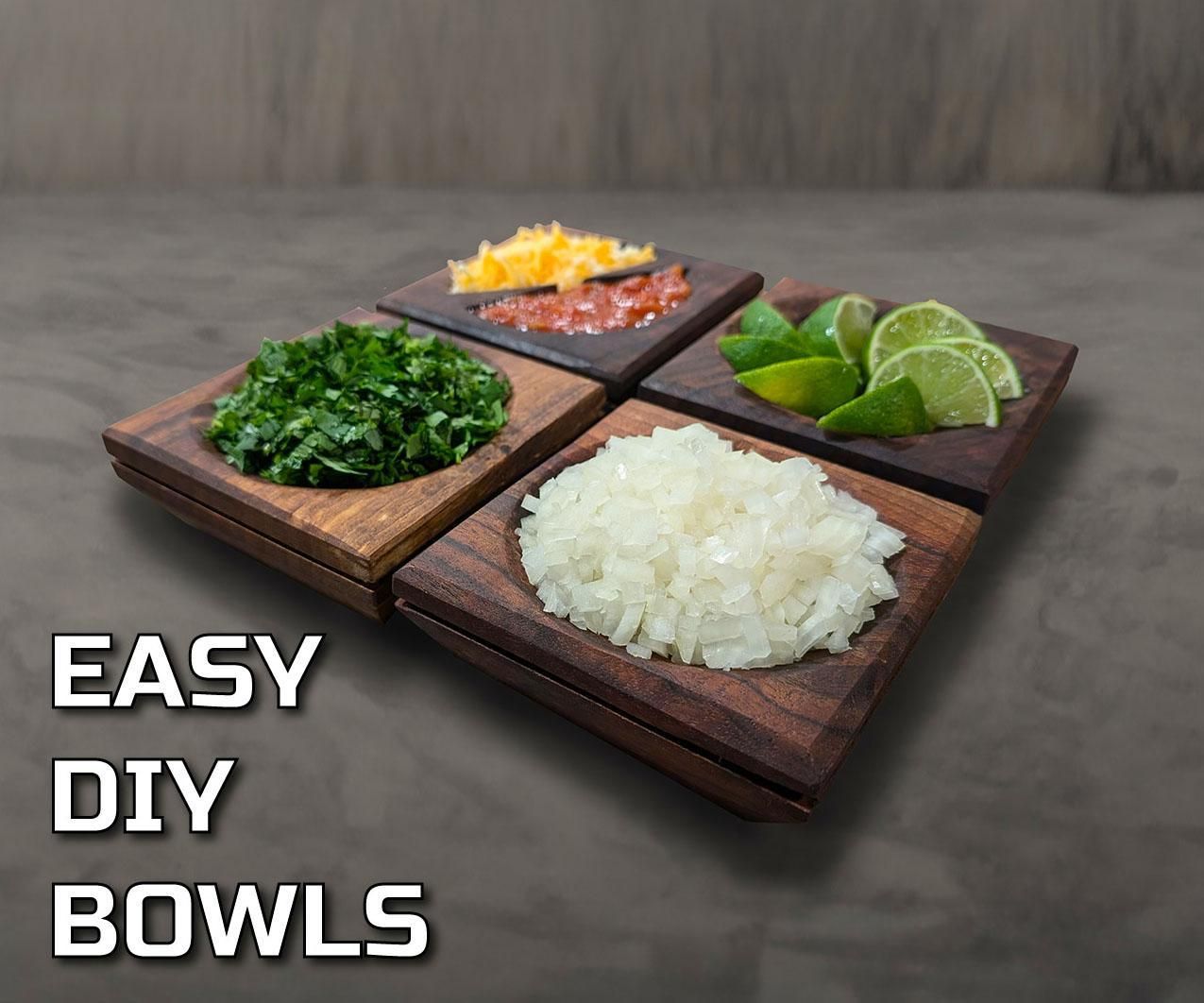 Easy Walnut Serving Dish Set From Scrap Wood