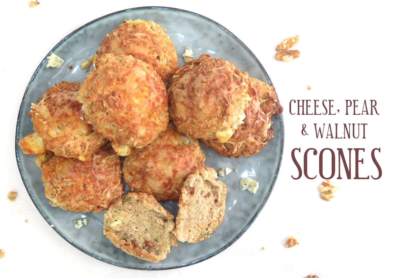 Blue Cheese, Pear and Walnut Scones 4 Steps (with Pictures