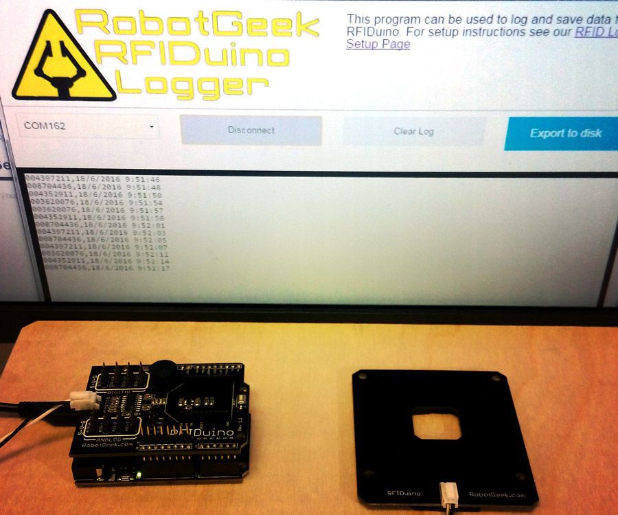 RFIDuino Logger