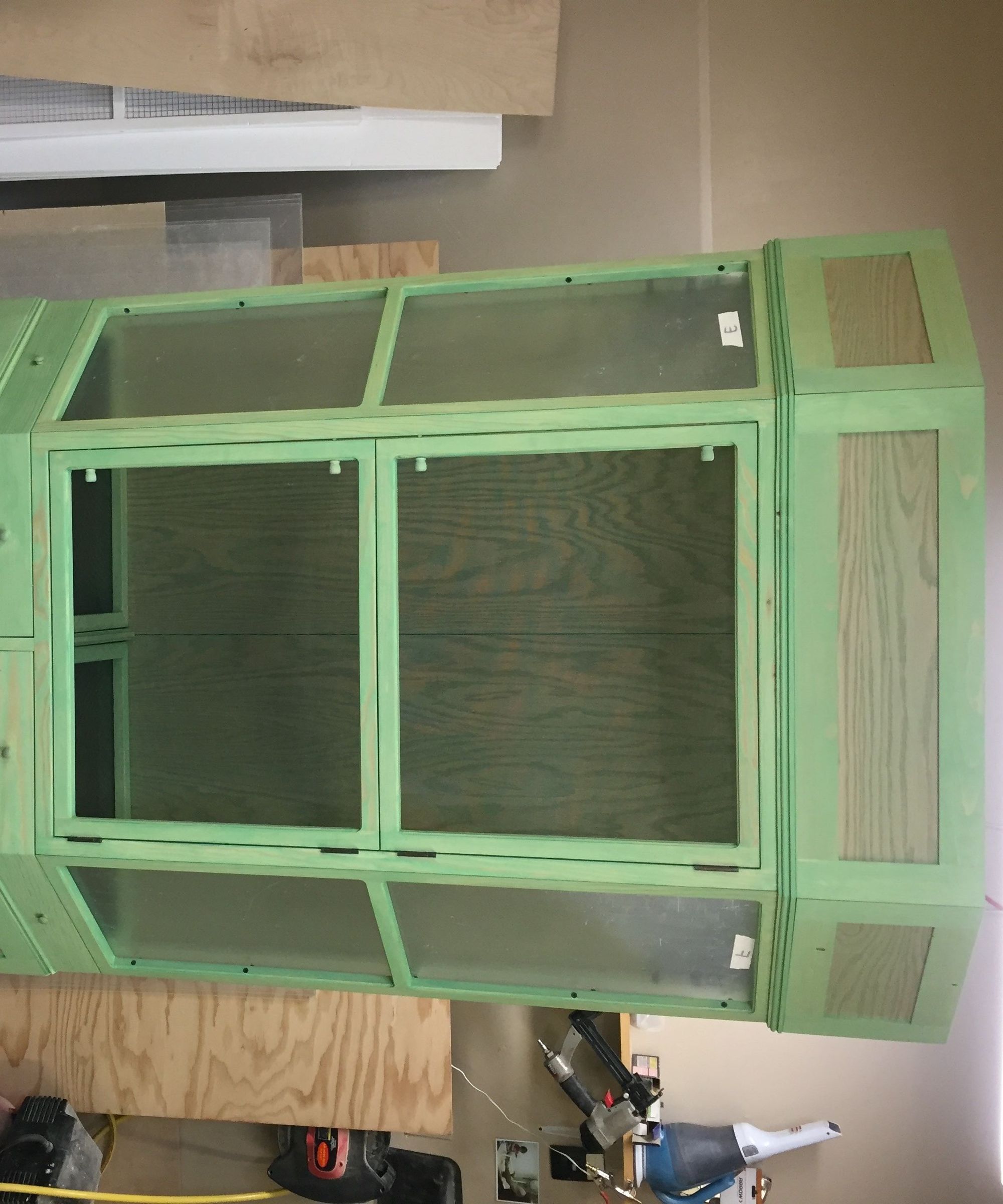 Alicia's Chameleon Cage and Cabinet