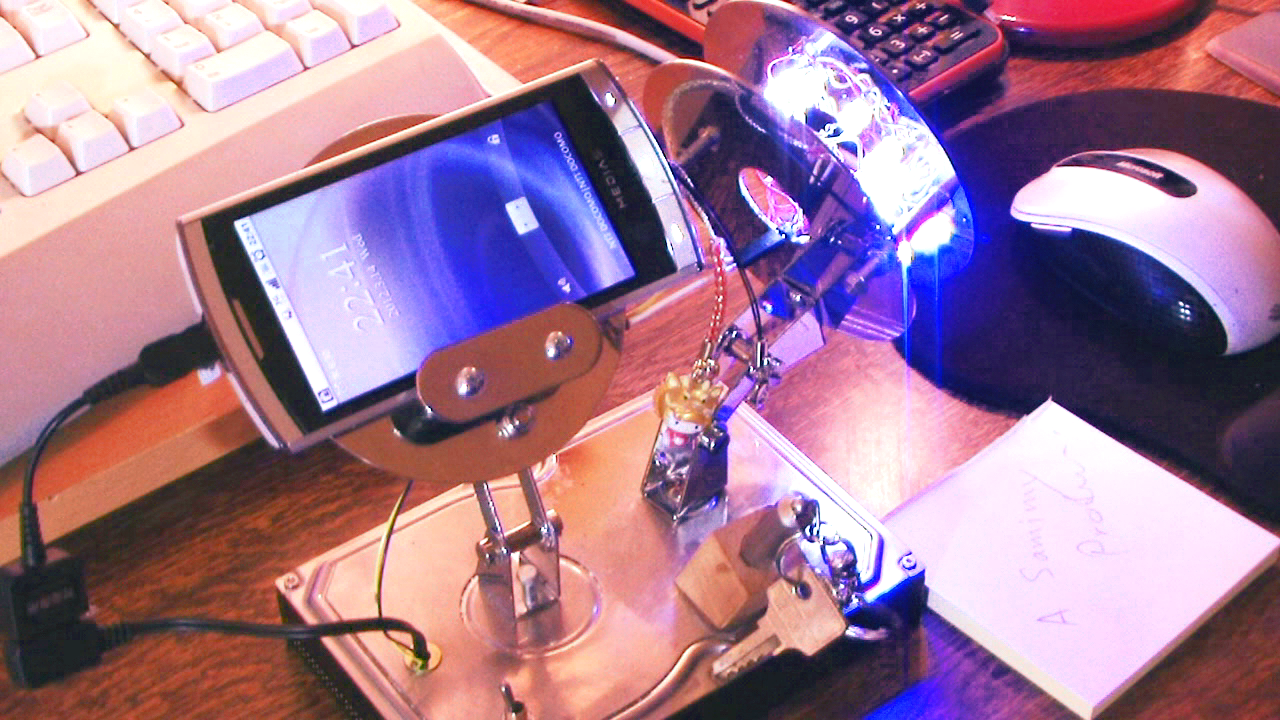 DIY How to Hack a Hard-Drive to a Hidden Flash-Drive,LED Light,Cellphone Charger & Holder
