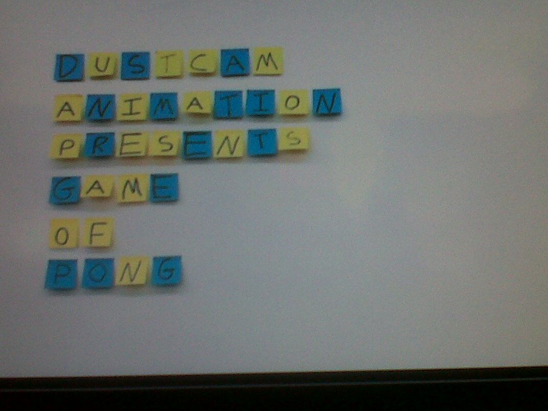 Animating the Game of Pong