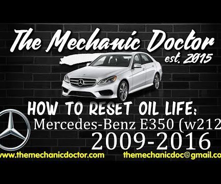 How to Reset Oil Life: Mercedes-Benz E350 (W212) 2009-2016 