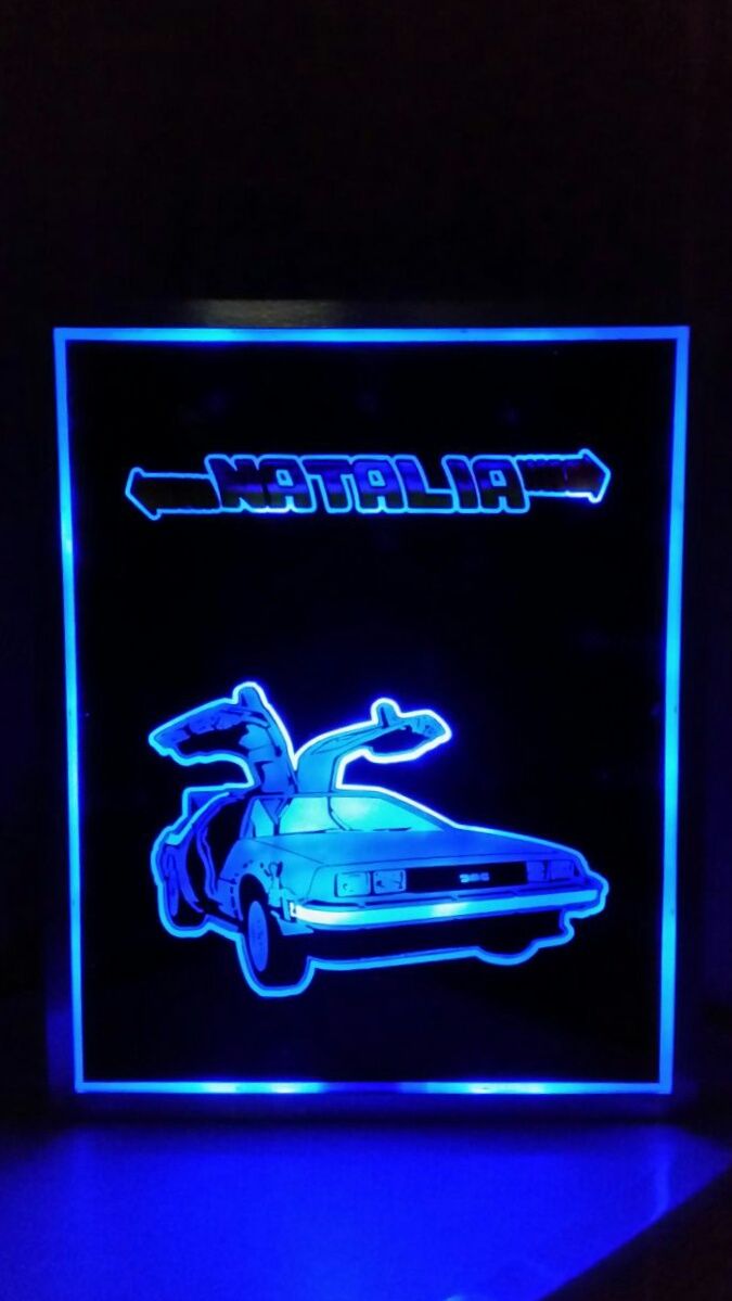 Airbrushed Painting With LED Backlight