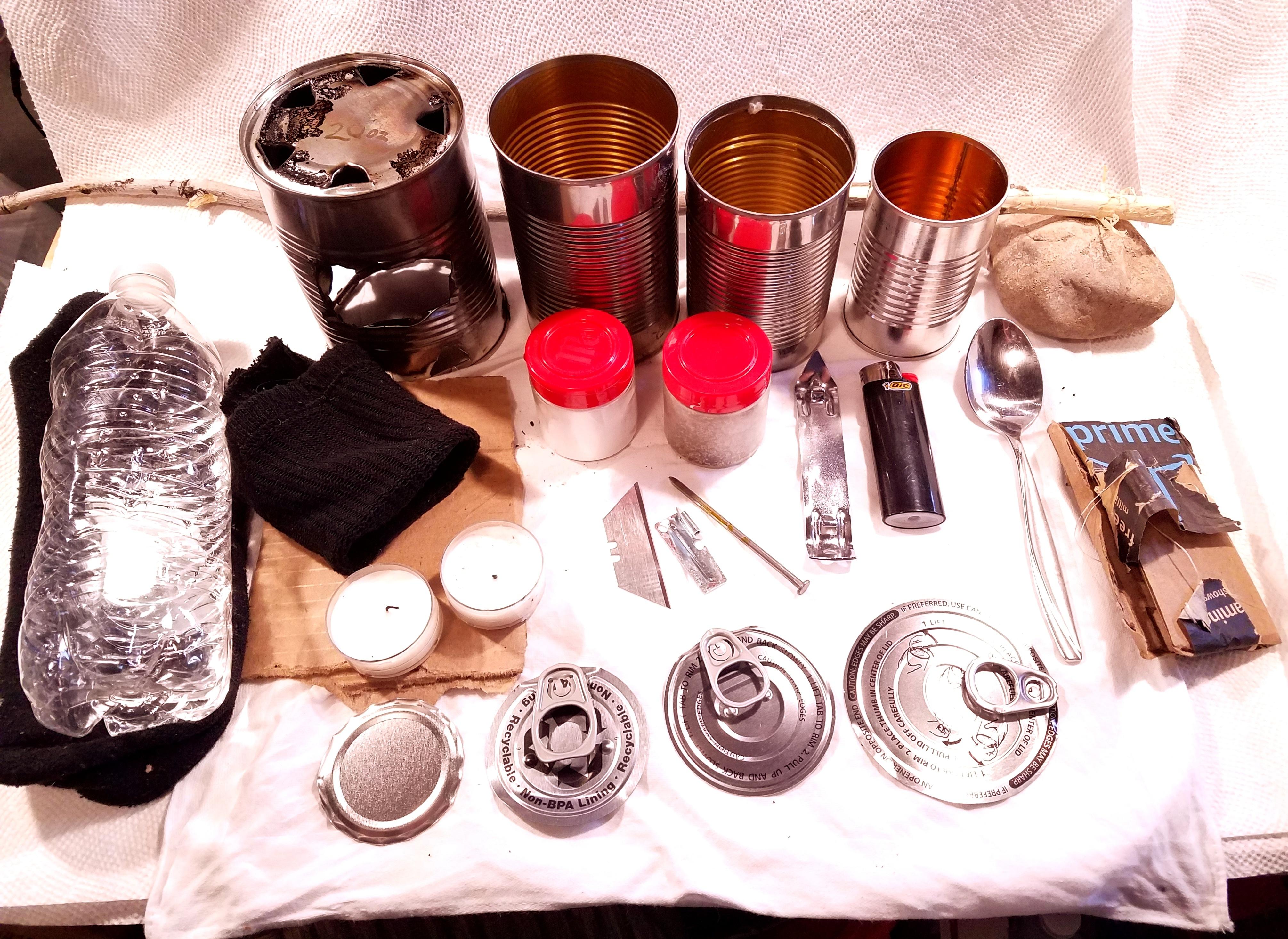 Complete Hobo Stove & Cooking Pots System Bundle, No Tools