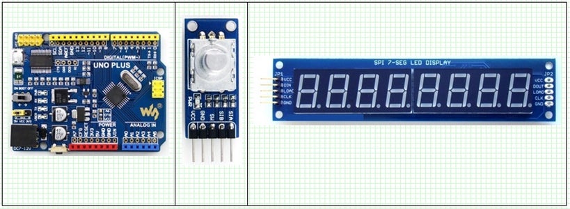 Arduino, KY-040 Rotary Encoder and MAX7219 Interface : 3 Steps ...