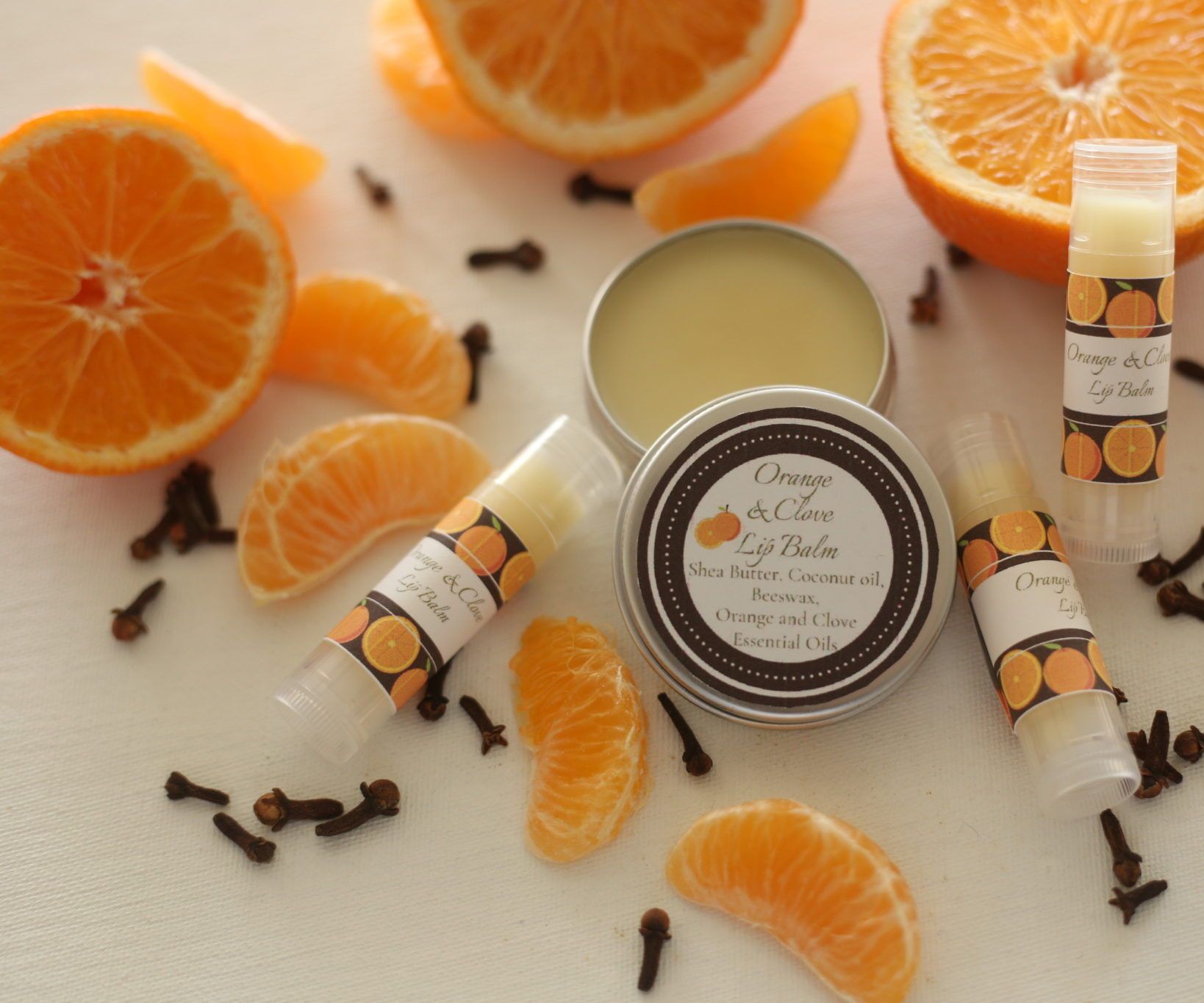 Orange and Clove Lip Balm
