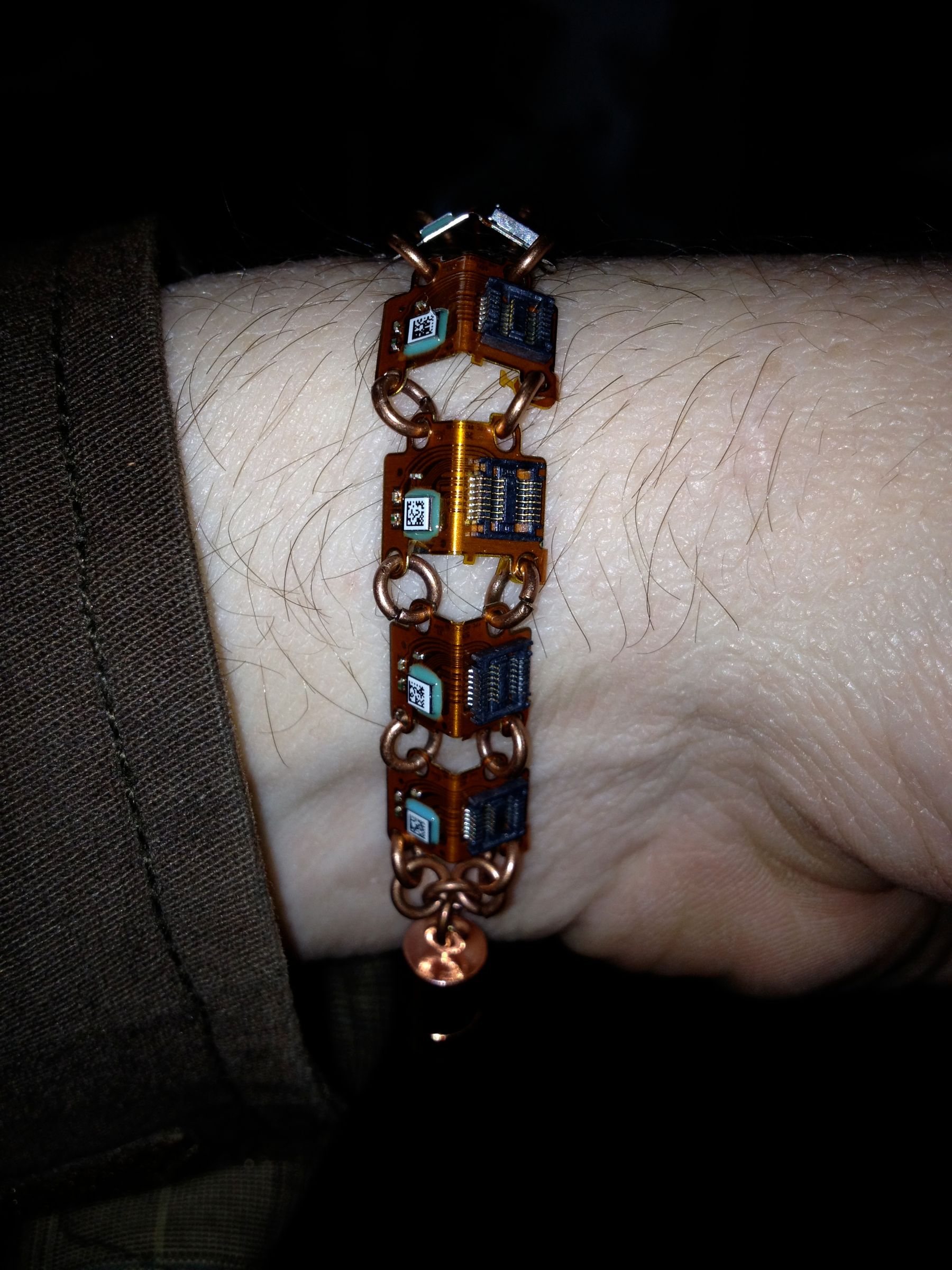 Making a Bracelet Out of a Part Found Within an 8GB 1.5" Micro-hard Drive