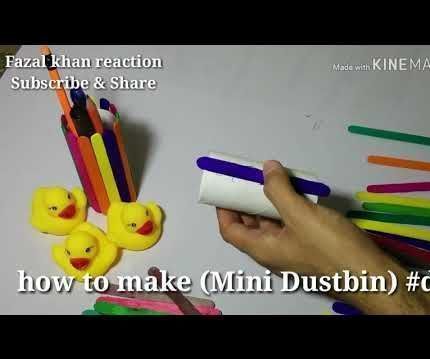 How to Make Mini Dustbin #diy