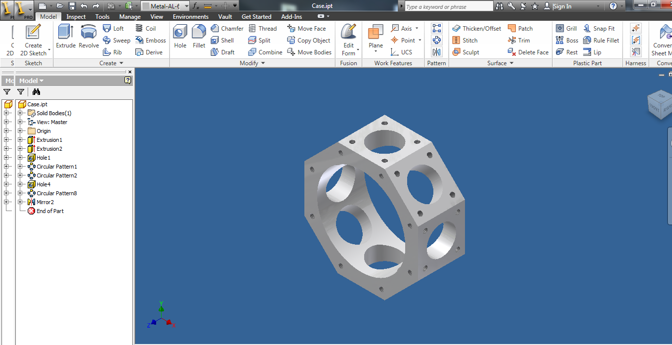 Miniature Radial Engine Crank Case