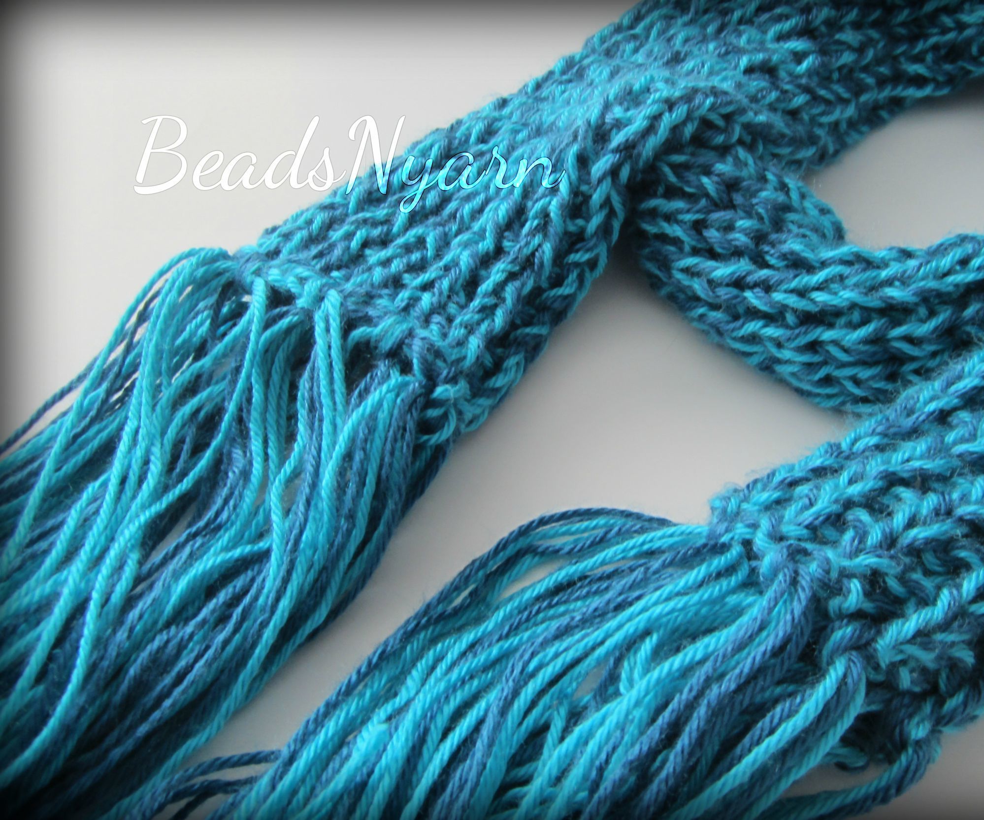 BLUEtifully Ribbed Scarf