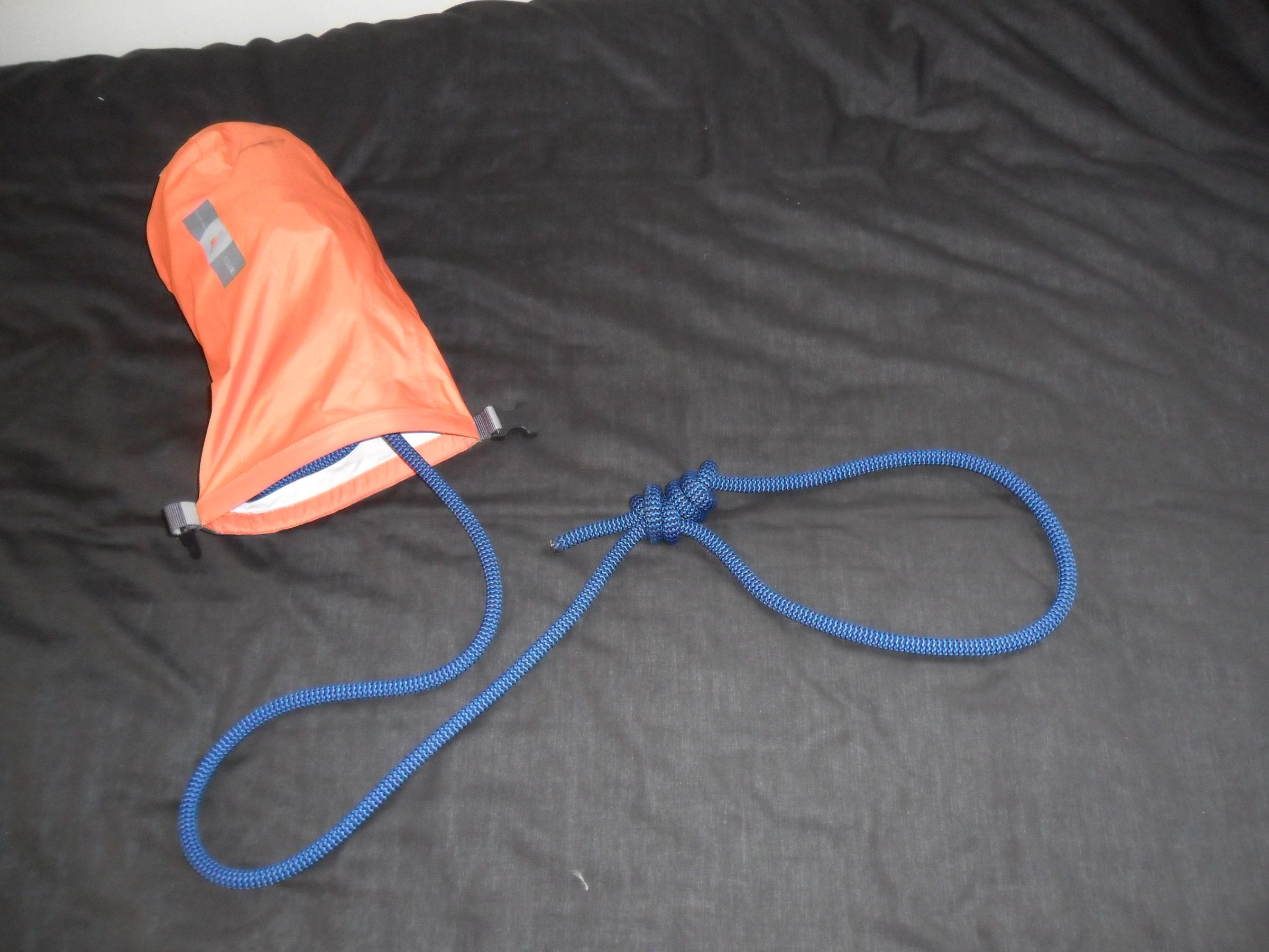 How to tie a rope harness for hill walking.