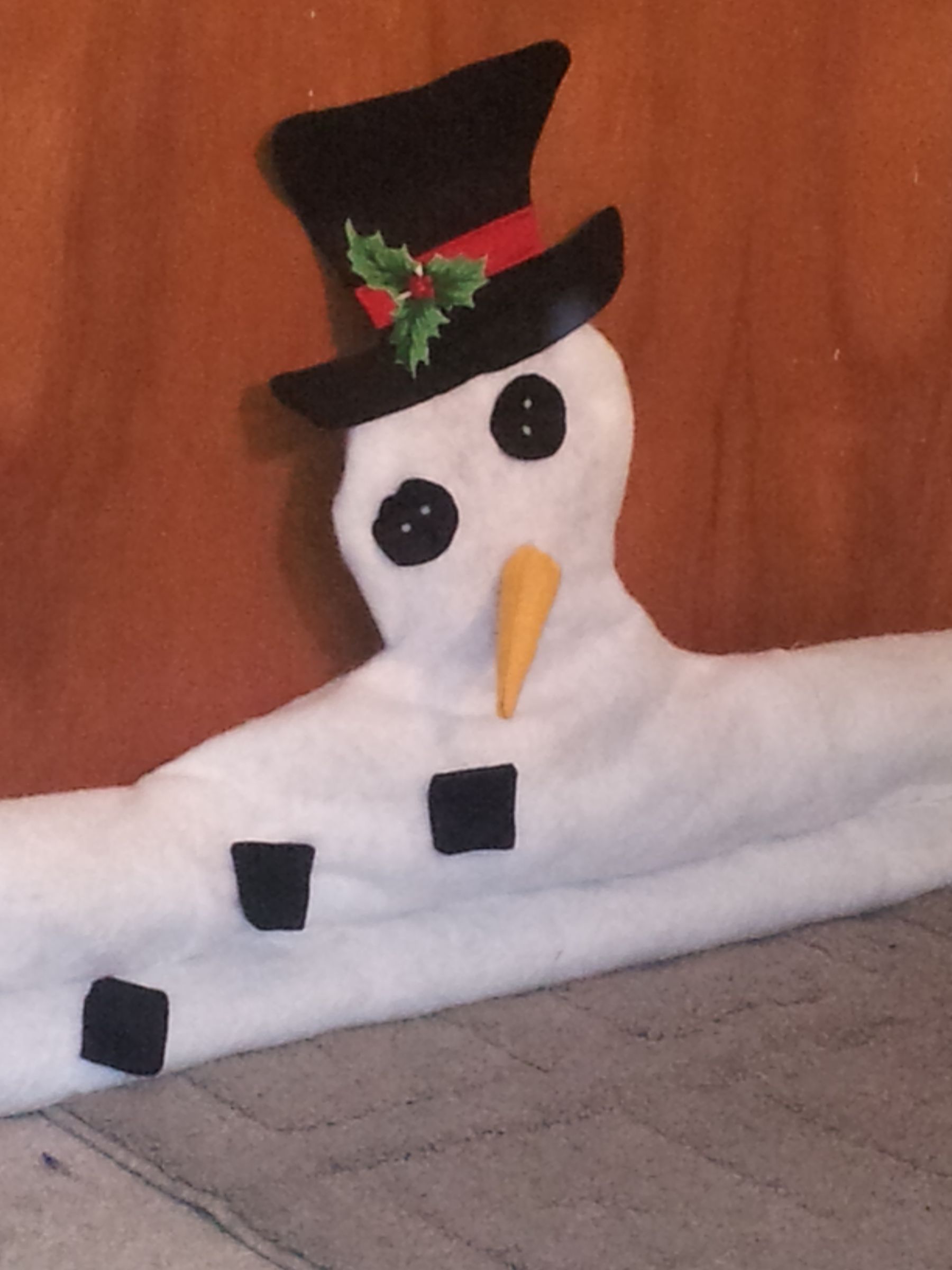 California Snow Man Draft Stop